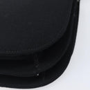 PRADA Plastic Chain Shoulder Bag Cotton Black Auth 204708V-12