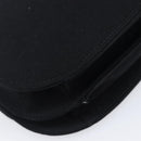 PRADA Plastic Chain Shoulder Bag Cotton Black Auth 204708V-13