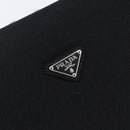 PRADA Plastic Chain Shoulder Bag Cotton Black Auth 204708V-14