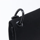 PRADA Plastic Chain Shoulder Bag Cotton Black Auth 204708V-15
