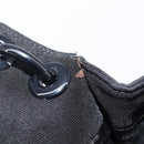 PRADA Plastic Chain Shoulder Bag Cotton Black Auth 204708V-23
