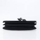 PRADA Plastic Chain Shoulder Bag Cotton Black Auth 204708V-9