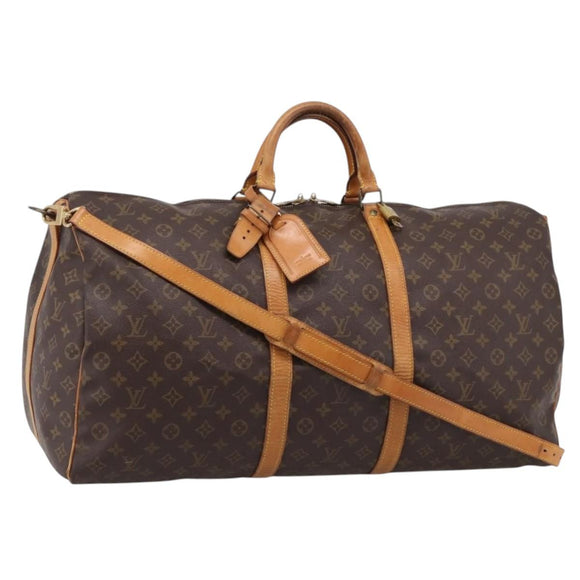 LOUIS VUITTON Monogram Keepall Bandouliere 60 Boston Bag M41412 LV Auth 204719A