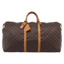 LOUIS VUITTON Monogram Keepall Bandouliere 60 Boston Bag M41412 LV Auth 204719A-13