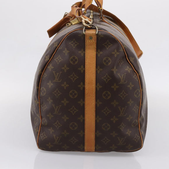 LOUIS VUITTON Monogram Keepall Bandouliere 60 Boston Bag M41412 LV Auth 204719A