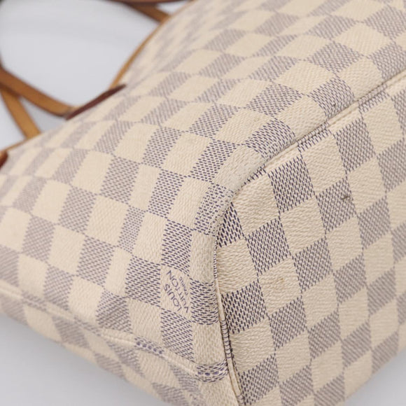 LOUIS VUITTON Damier Azur Neverfull PM Tote Bag N41362 LV Auth 204721