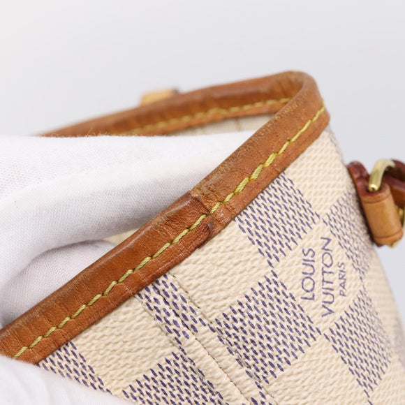 LOUIS VUITTON Damier Azur Neverfull PM Tote Bag N41362 LV Auth 204721
