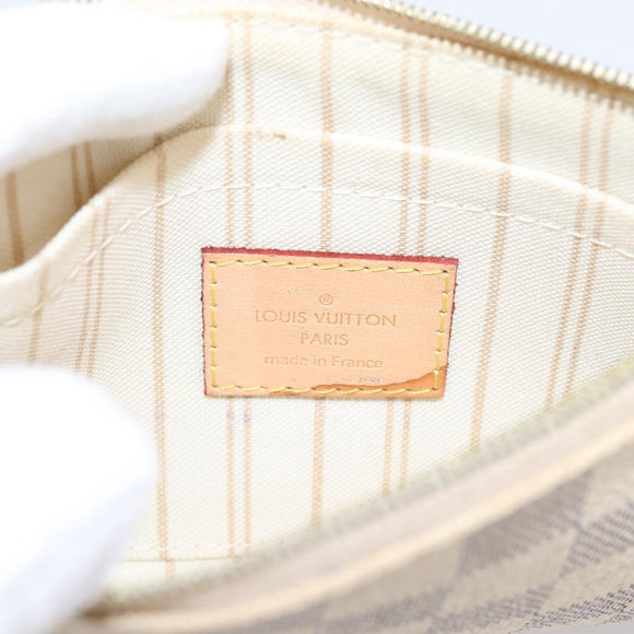 LOUIS VUITTON Damier Azur Neverfull PM Pouch Accessory Pouch LV Auth 204722
