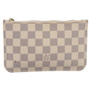LOUIS VUITTON Damier Azur Neverfull PM Pouch Accessory Pouch LV Auth 204722-13