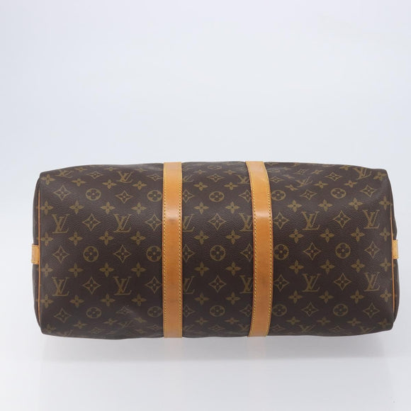 LOUIS VUITTON Monogram Keepall Bandouliere 45 Boston Bag M41418 LV Auth 204723