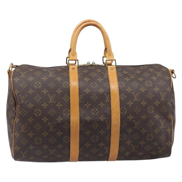 LOUIS VUITTON Monogram Keepall Bandouliere 45 Boston Bag M41418 LV Auth 204723