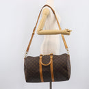 LOUIS VUITTON Monogram Keepall Bandouliere 45 Boston Bag M41418 LV Auth 204723-29