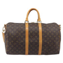 LOUIS VUITTON Monogram Keepall Bandouliere 45 Boston Bag M41418 LV Auth 204723-3