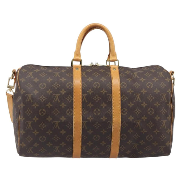 LOUIS VUITTON Monogram Keepall Bandouliere 45 Boston Bag M41418 LV Auth 204723