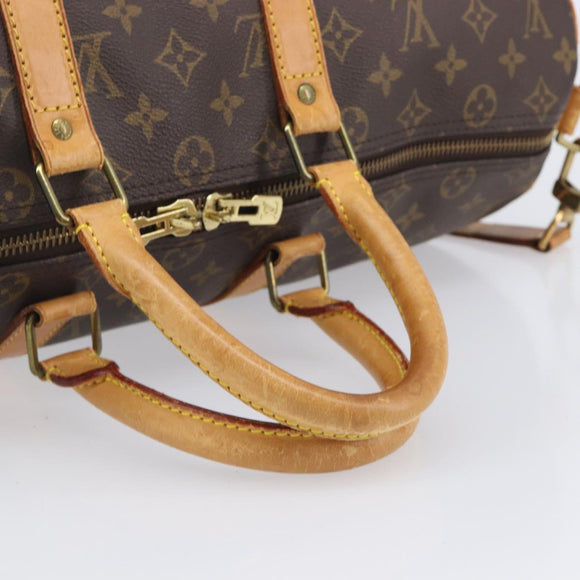 LOUIS VUITTON Monogram Keepall Bandouliere 45 Boston Bag M41418 LV Auth 204723