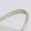 CHANEL Tote Bag Caviar Skin Standard White Silver CC Auth 204728-17