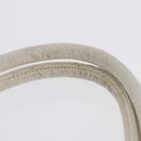 CHANEL Tote Bag Caviar Skin Standard White Silver CC Auth 204728-9