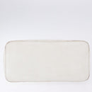 CHANEL Tote Bag Caviar Skin Standard White Silver CC Auth 204728-7