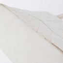 CHANEL Tote Bag Caviar Skin Standard White Silver CC Auth 204728-22