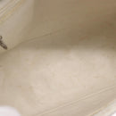 CHANEL Tote Bag Caviar Skin Standard White Silver CC Auth 204728-10
