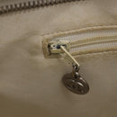 CHANEL Tote Bag Caviar Skin Standard White Silver CC Auth 204728-32