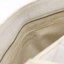 CHANEL Tote Bag Caviar Skin Standard White Silver CC Auth 204728-36