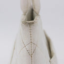 CHANEL Tote Bag Caviar Skin Standard White Silver CC Auth 204728-14