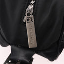 CHANEL Sports Line Matelasse Shoulder Bag Canvas Black Silver CC Auth 204730V-10