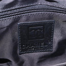 CHANEL Sports Line Matelasse Shoulder Bag Canvas Black Silver CC Auth 204730V-23