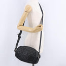 CHANEL Sports Line Matelasse Shoulder Bag Canvas Black Silver CC Auth 204730V-28