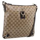 GUCCI GG Crystal Abbey Shoulder Bag Coated Canvas Outlet 268642 Auth 204734V-1