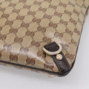 GUCCI GG Crystal Abbey Shoulder Bag Coated Canvas Outlet 268642 Auth 204734V-8