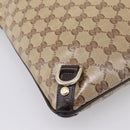 GUCCI GG Crystal Abbey Shoulder Bag Coated Canvas Outlet 268642 Auth 204734V-15