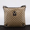 GUCCI GG Crystal Abbey Shoulder Bag Coated Canvas Outlet 268642 Auth 204734V-12