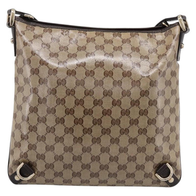 GUCCI GG Crystal Abbey Shoulder Bag Coated Canvas Outlet 268642 Auth 204734V - 0