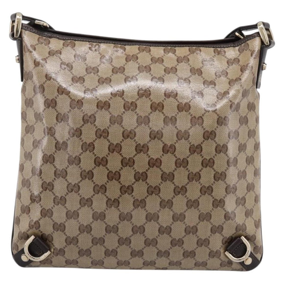 GUCCI GG Crystal Abbey Shoulder Bag Coated Canvas Outlet 268642 Auth 204734V