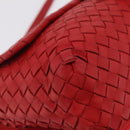 BOTTEGA VENETA INTRECCIATO Shoulder Bag Leather Red Auth 204736A-8