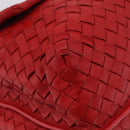 BOTTEGA VENETA INTRECCIATO Shoulder Bag Leather Red Auth 204736A-16