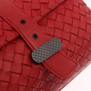 BOTTEGA VENETA INTRECCIATO Shoulder Bag Leather Red Auth 204736A-18