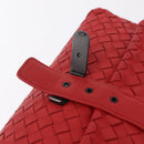 BOTTEGA VENETA INTRECCIATO Shoulder Bag Leather Red Auth 204736A-9