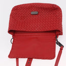 BOTTEGA VENETA INTRECCIATO Shoulder Bag Leather Red Auth 204736A-10