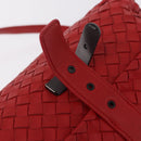 BOTTEGA VENETA INTRECCIATO Shoulder Bag Leather Red Auth 204736A-22