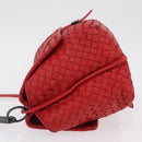 BOTTEGA VENETA INTRECCIATO Shoulder Bag Leather Red Auth 204736A-4