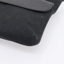 GUCCI GG Canvas Web Sherry Line Shoulder Bag Black Silver 256100 Auth 204737A-9