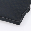 GUCCI GG Canvas Web Sherry Line Shoulder Bag Black Silver 256100 Auth 204737A-15
