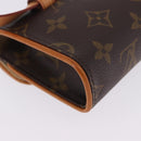 LOUIS VUITTON Monogram Pochette Florentine Waist Bag M51855 LV Auth 204738V-17