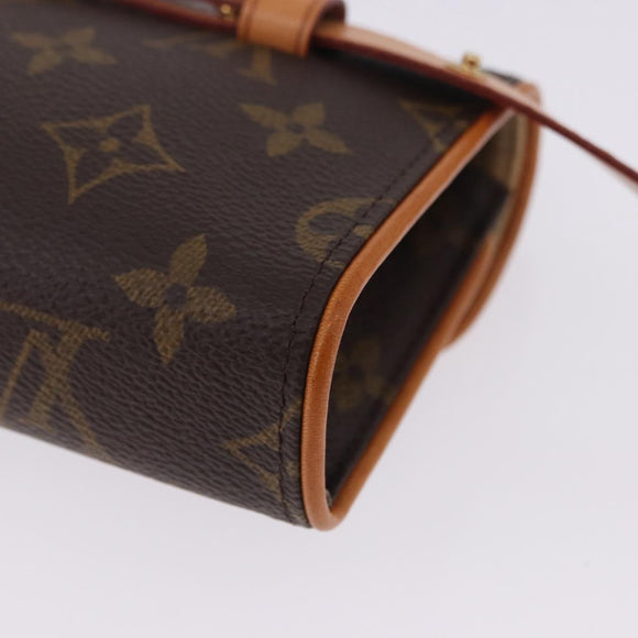 LOUIS VUITTON Monogram Pochette Florentine Waist Bag M51855 LV Auth 204738V