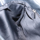 LOEWE Hand Bag Leather Black Silver Auth 204743-19