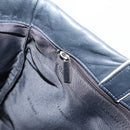 LOEWE Hand Bag Leather Black Silver Auth 204743-20