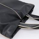 LOEWE Hand Bag Leather Black Silver Auth 204743-6